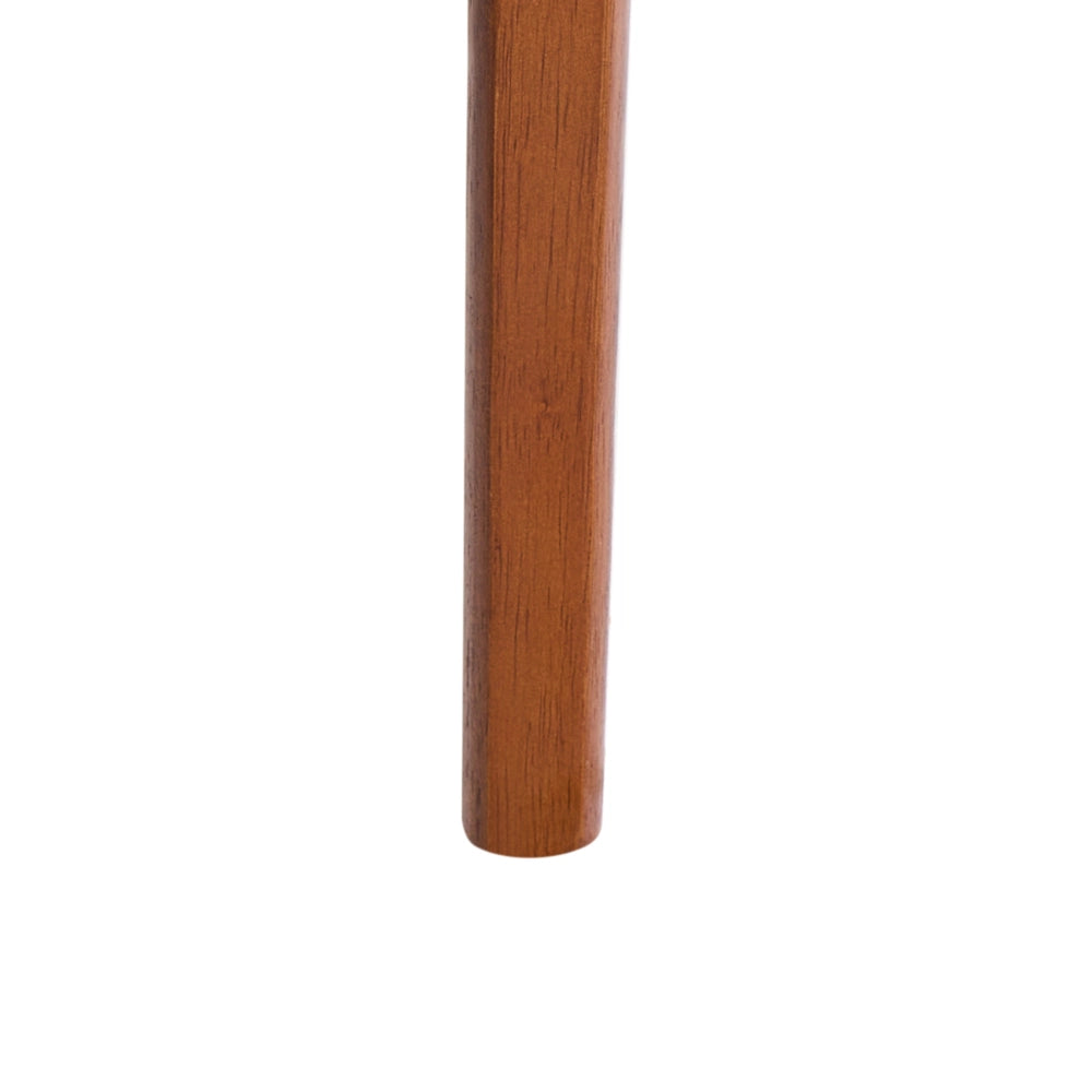 Set di 2 Sedie da pranzo in rattan a treccia viennese Schienale in poliestere Seduta in gomma Telaio in legno senza braccioli Marrone chiaro e beige chiaro