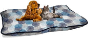 Cuscino Padrato per Cani Fantasy, Soffioni blu, 60x100cm