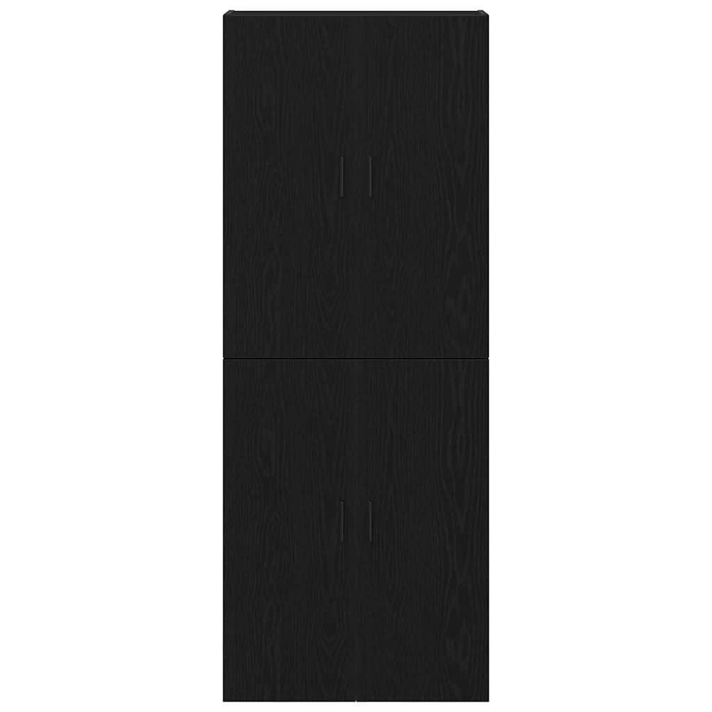 Mobiletto a muro 2 pcs Rovere Nero 69,5 x 34 x 90 cm 3333103