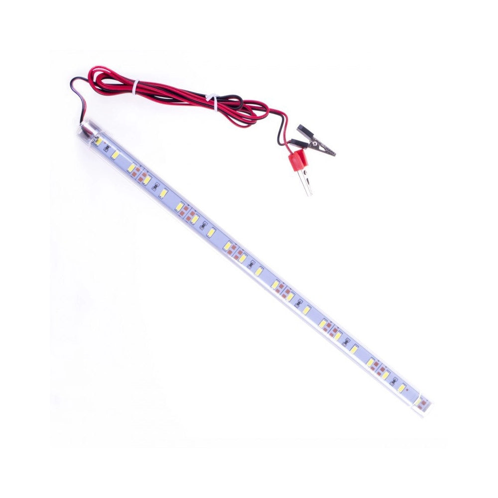 Trade Shop - Barra Profilo Led 12v 11w Luce Bianco Freddo 6500° K Per Auto Camper Moto Tuning -