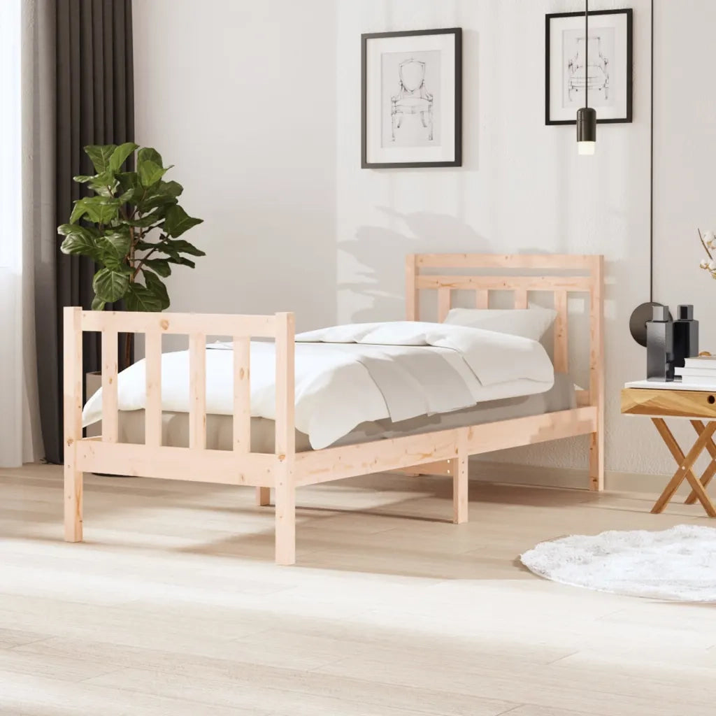 Giroletto-Struttura Letto 75x190 cm Small Single in Legno Massello 148948
