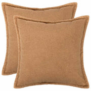 Federa 2 pcs HOUTEN Beige 60 x 60 cm Bouclé 920755