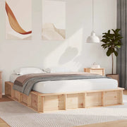vidaXL Struttura del letto Pino massello 210 x 178 x 30 cm