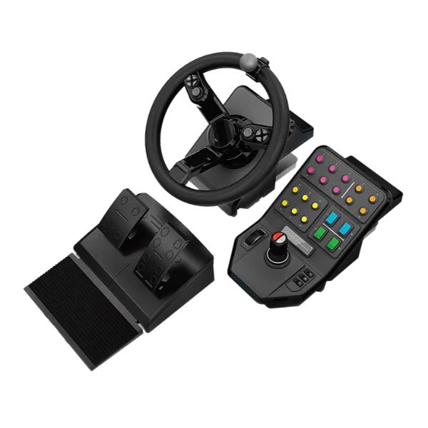 Volante e pedaliera simulatore guida g farming simulatior controller black 945 000062