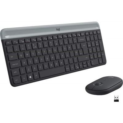 Tastiera wireless con mouse logitech mk470 slim graphite - 920009196