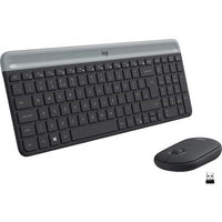 Tastiera wireless con mouse logitech mk470 slim graphite - 920009196