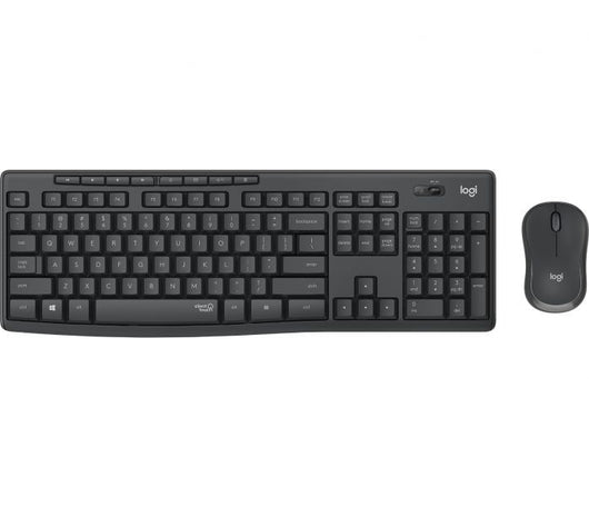 Logitech mk295 kit mouse e tastiera wireless – tecnologia silenttouch, tastierino numerico, tasti scelta rapida, tracciamento ottico avanzato, ricevitore usb nano, senza lag, meno 90% di rumore - 920-009797