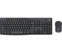 Logitech mk295 kit mouse e tastiera wireless – tecnologia silenttouch, tastierino numerico, tasti scelta rapida, tracciamento ottico avanzato, ricevitore usb nano, senza lag, meno 90% di rumore - 920-009797