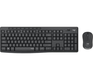 Logitech mk295 kit mouse e tastiera wireless – tecnologia silenttouch, tastierino numerico, tasti scelta rapida, tracciamento ottico avanzato, ricevitore usb nano, senza lag, meno 90% di rumore - 920-009797