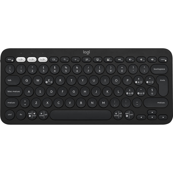Tastiera per tablet logitech k380s pebble grafite - 920011819