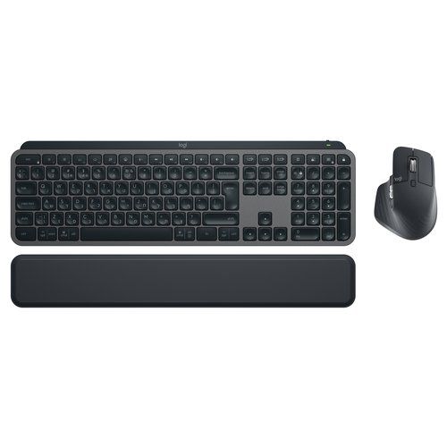 Logitech mx keys s combo tastiera mouse incluso ufficio rf senza fili + bluetooth qwerty italiano grafite - 920-0011609
