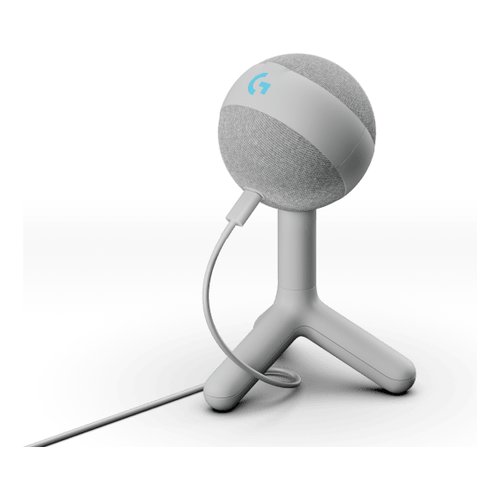 Microfono usb logitech 988 000558 yeti orb rgb lightsync off white