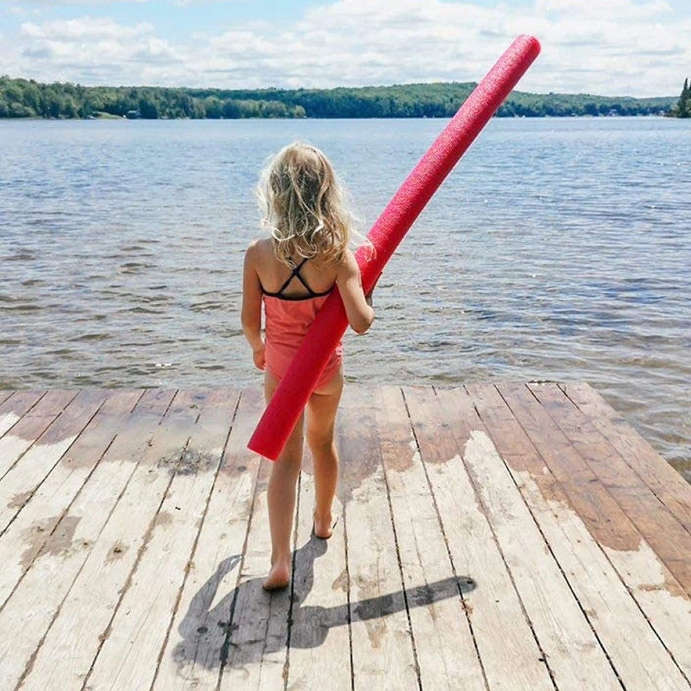 Trade Shop - Tubo Galleggiante Per Piscina ø 6x150 Cm Rosso Per Esercizi Giochi Acqua 062899r -