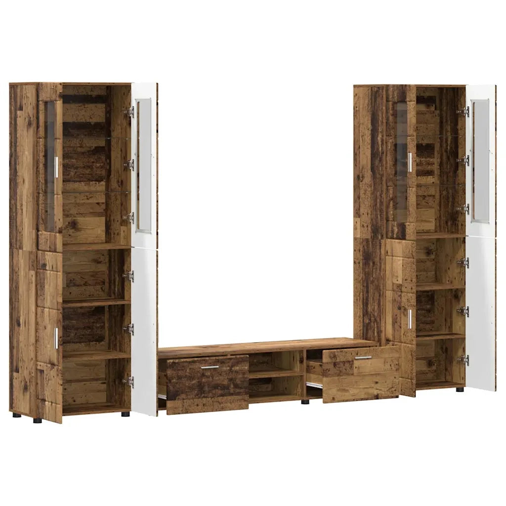 Set mobile TV FLORIN 3 pcs Legno vecchio Legno multistrato