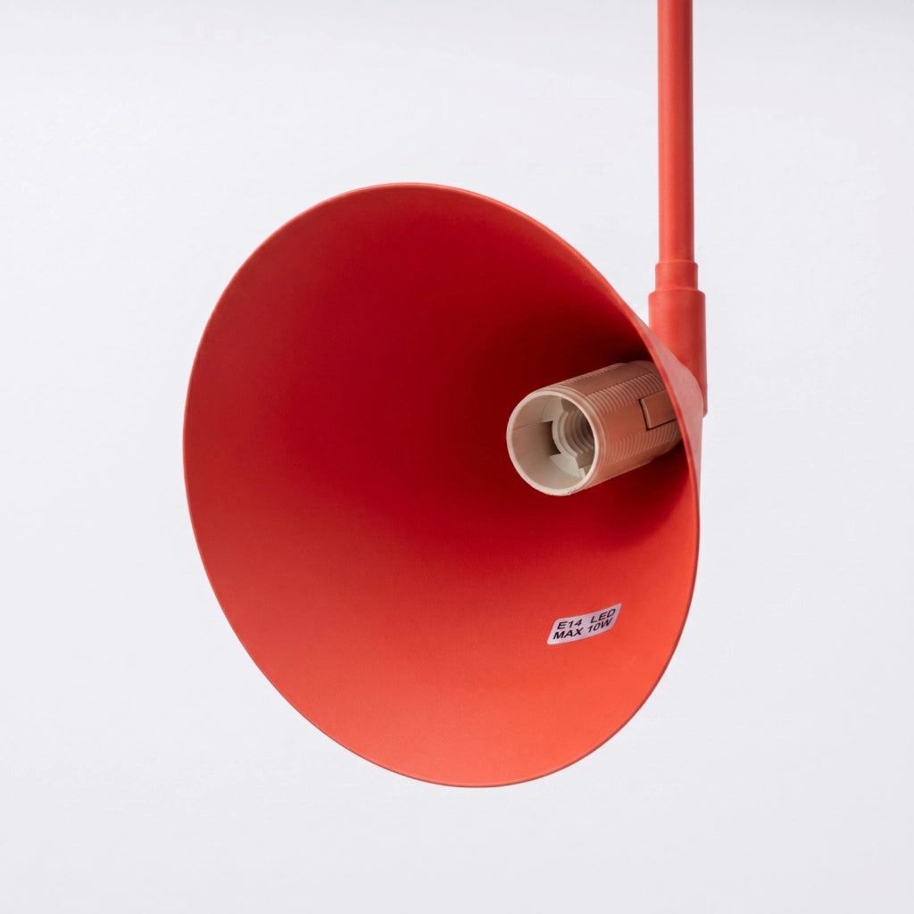 Applique NOX 1 rosso con interruttore