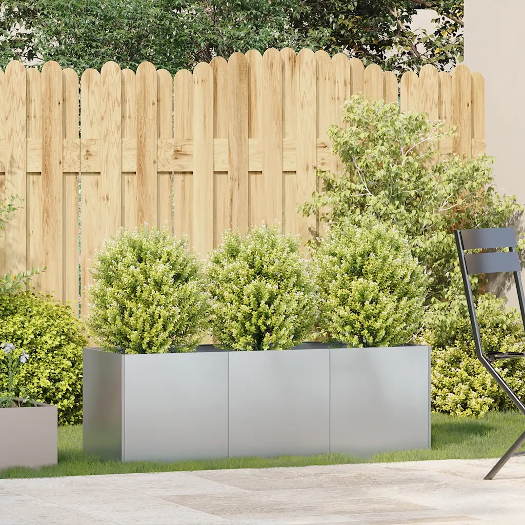 Fioriera 120x40x40 cm in Acciaio Zincato 860680