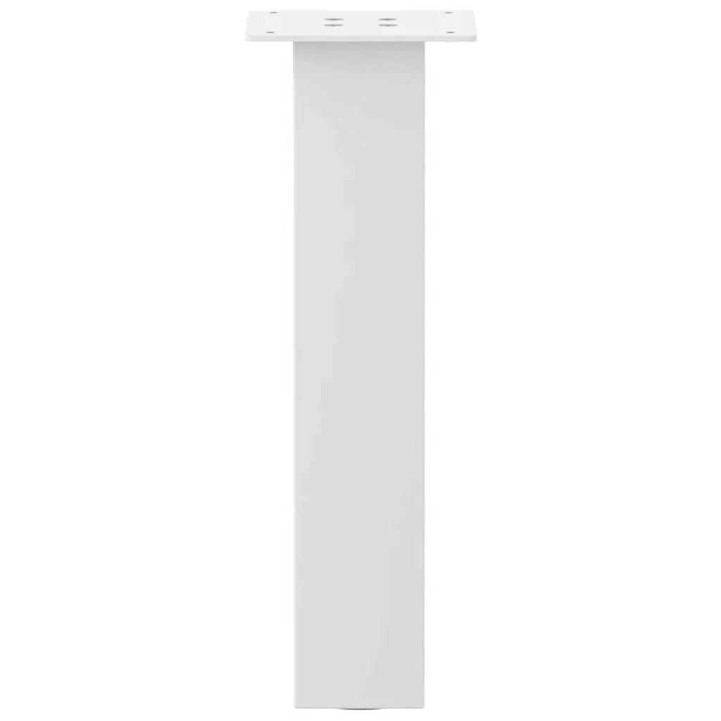 Set di 4 gambe per tavolino da caffè dal design moderno 30 x 30 x 30 cm pratiche e robuste in acciaio bianco 02_0056794