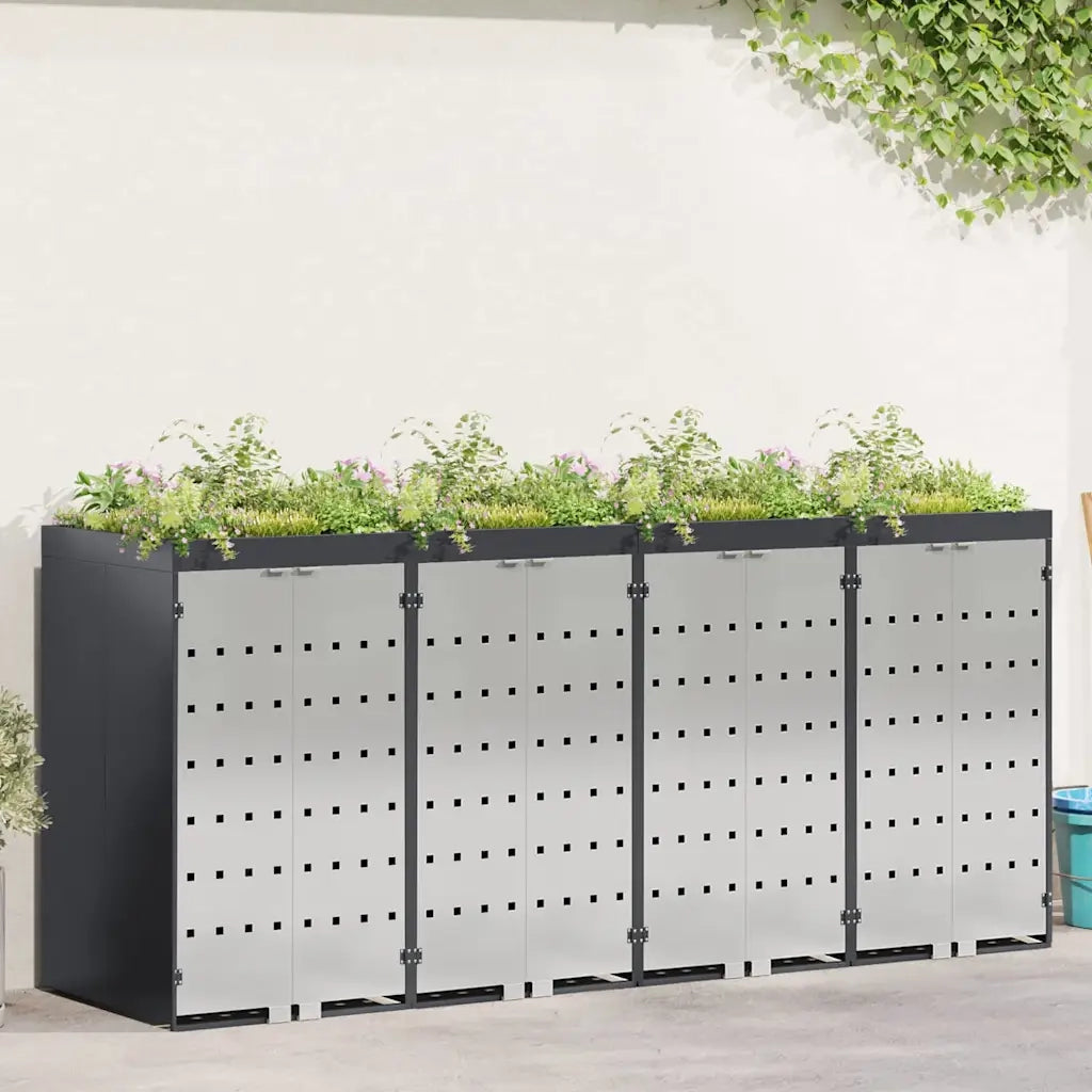 Contenitore per Rifiuti per 3 Bidoni 340 x 77.5 x 115.5 cm