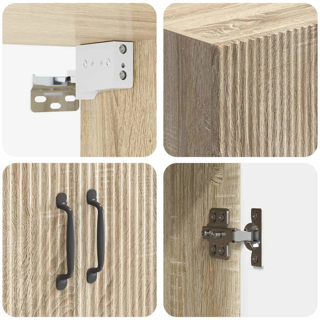 Set di armadi 2 pcs Rovere Sonoma Legno ingegnerizzato 3416828