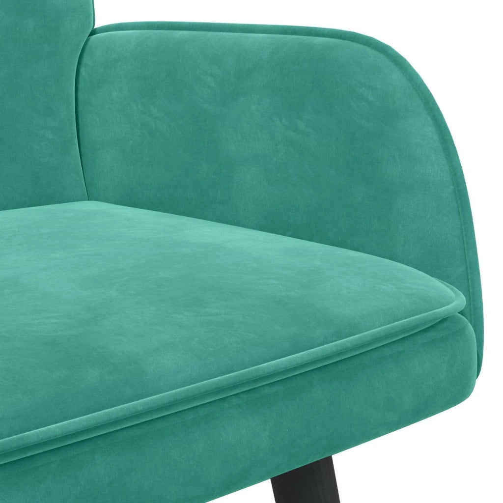 Sofa a Due Posti Turchese 115 x 61 x 87 cm Velluto 42028922