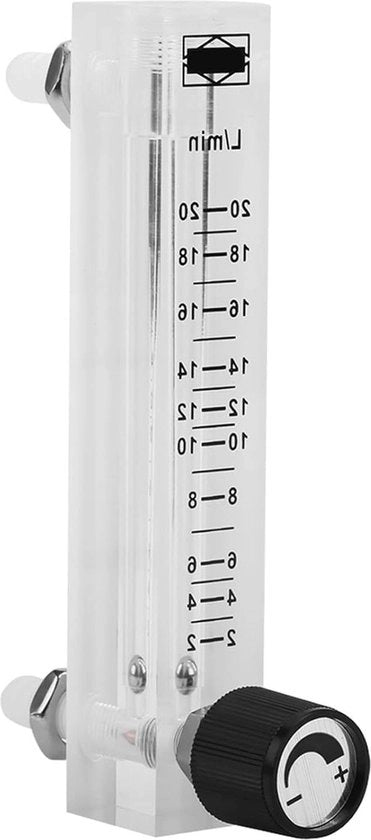 Contatore di flusso per gas per flusso di gas 2-20 LPM per gas di ossigeno - Contenuto HTML - Valvola di regolazione con regolatore di gas.