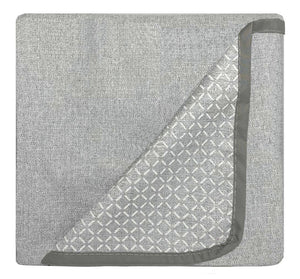 Copridivano in Poliestere con Penisola Sinistra Seduta 240 cm Grigio