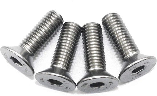 Allestimenti Plus - 10 pezzi viti M10x20mm testa inculpata con angolo interno in acciaio inossidabile DIN 7991 materiali da costruzione accessori di fissaggio