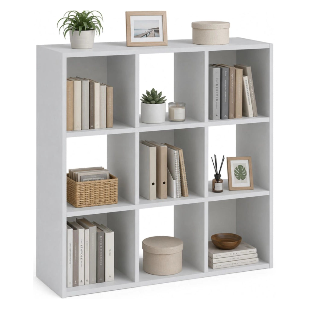 Biblioteca Liga, Libreria 6 Ripiani, 91x30x91h cm Bianco