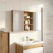 Set di Armadi da Bagno con porta 3 pcs 120 x 10,5 x 60,5 cm 3403735