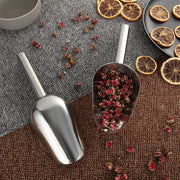 Set di due cucchiai per gelato e cucchiaio per gelato con supporto - Acciaio inossidabile - Set di 2 cucchiai per gelato e cucchiaio per gelato con supporto