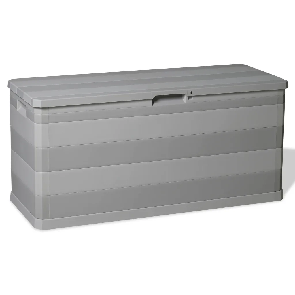 Baule da Giardino Grigio 117x45x56 cmcod mxl 96934
