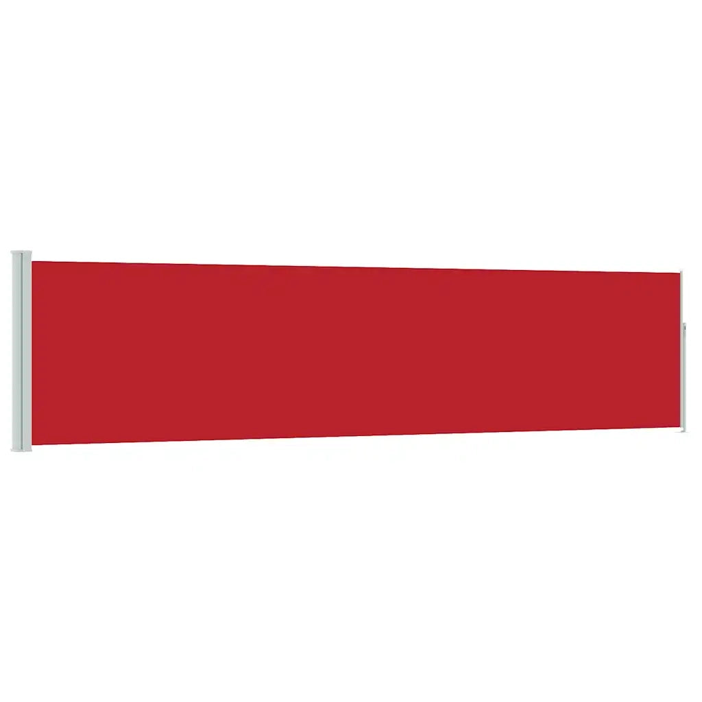 Tenda da Sole | Tenda laterale Retrattile per Patio 120x500 cm Rossa