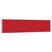 Tenda da Sole | Tenda laterale Retrattile per Patio 120x500 cm Rossa