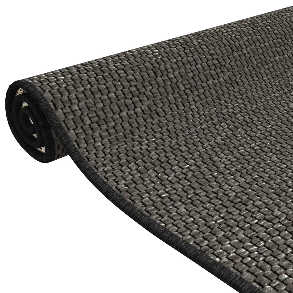 vidaXL Tappeto Corsia Aspetto Sisal Antracite 50x150 cm