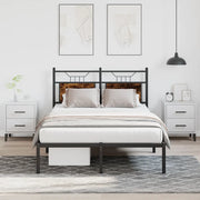 Giroletto senza Materasso-Struttura Letto Rovere Fumo 120x200 cm in Truciolato 709064