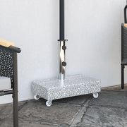 Base per Ombrellone Grigio Chiaro 45x25x8,3 cm in Granito 313666