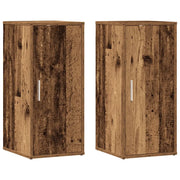 Scarpiere 2 pz | Mobile per scarpe Legno Antico 32x35x70 cm in Legno Multistrato