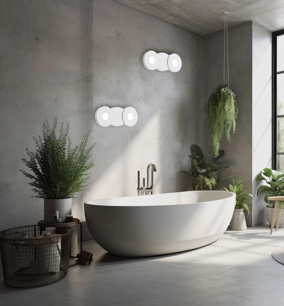 TALIA-R B Lampada a soffitto - Lampada da parete colore bianco attacco GX53 componibile diametro 20cm