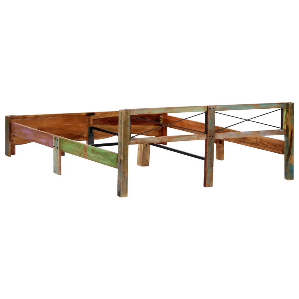 Giroletto senza Materasso in Legno di Recupero 180x200 cm 247668