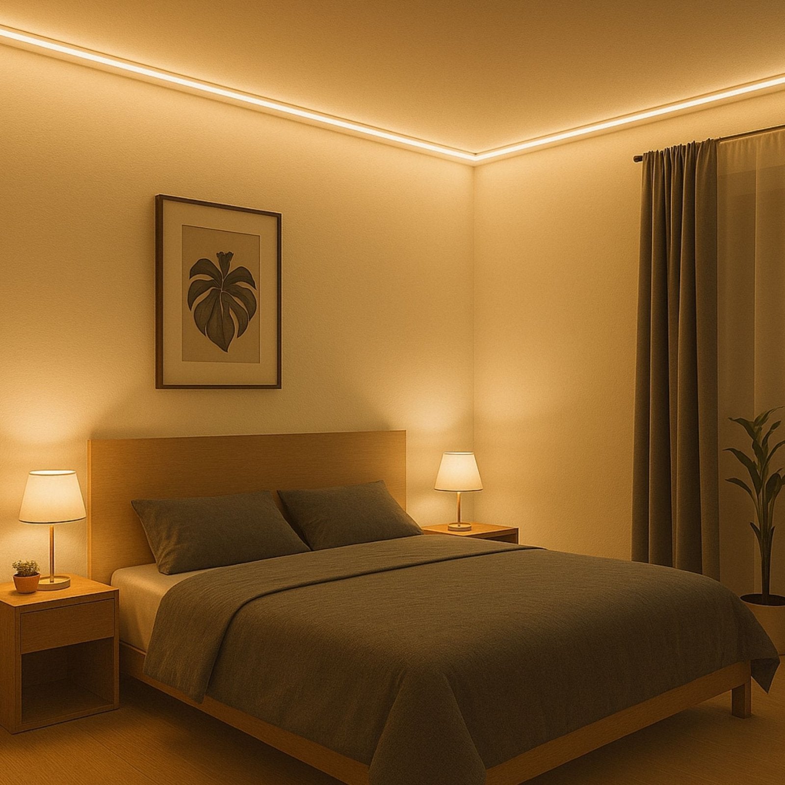 50M Striscia Led COB 8W/M 220V-240V Luce Calda 3000K 600lm IP65 CRI=80 Angolo 180°