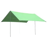Tenda da Sole Portatile 3x3 m, Tendalino Parasole Impermeabile per Campeggio, e Spiaggia, Verde