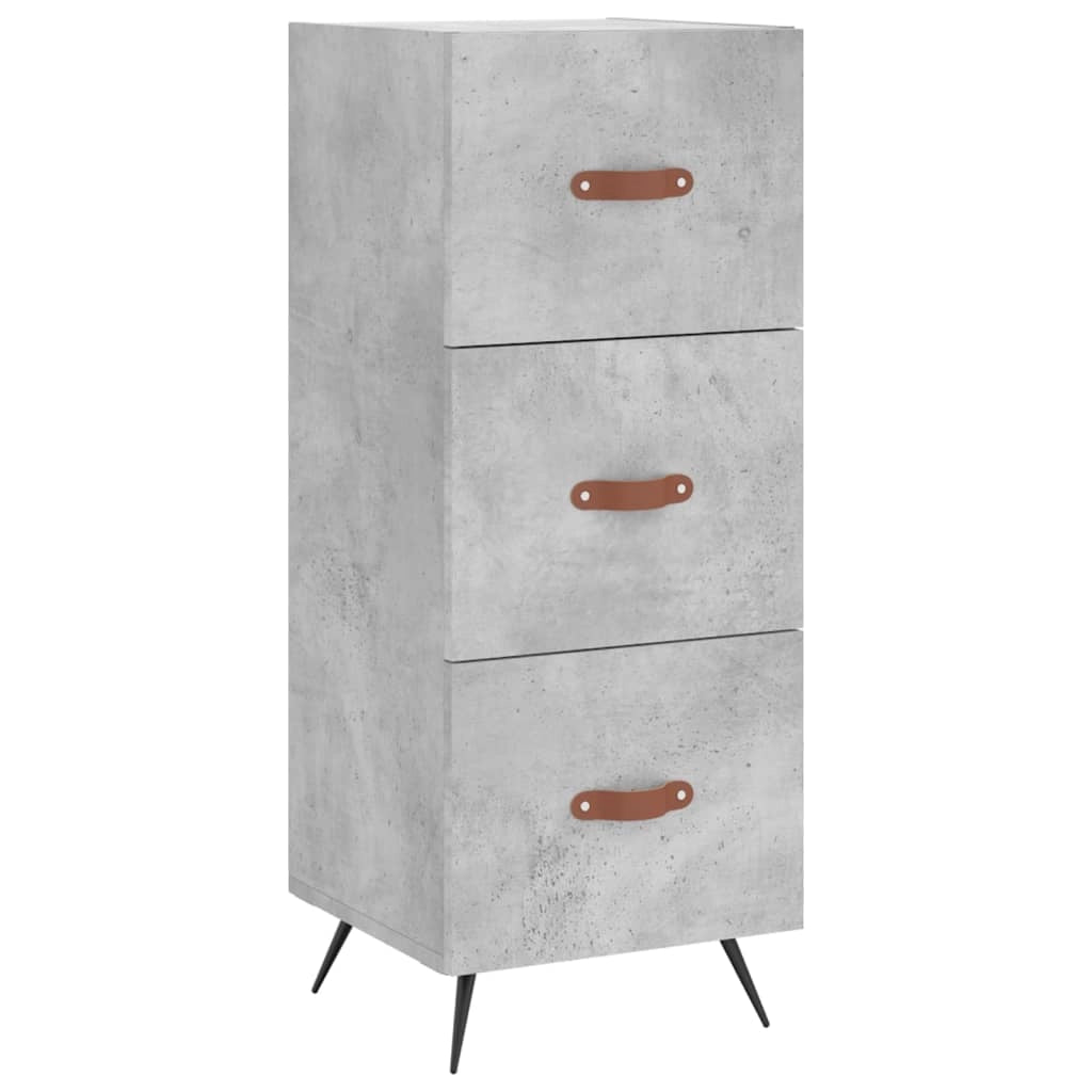 Buffet credenza cassettiera mobiletto mobile contenitore organizer per cucina soggiorno salotto 34,5 x 34 x 90 cm legno ingegnerizzato grigio 02_0031875