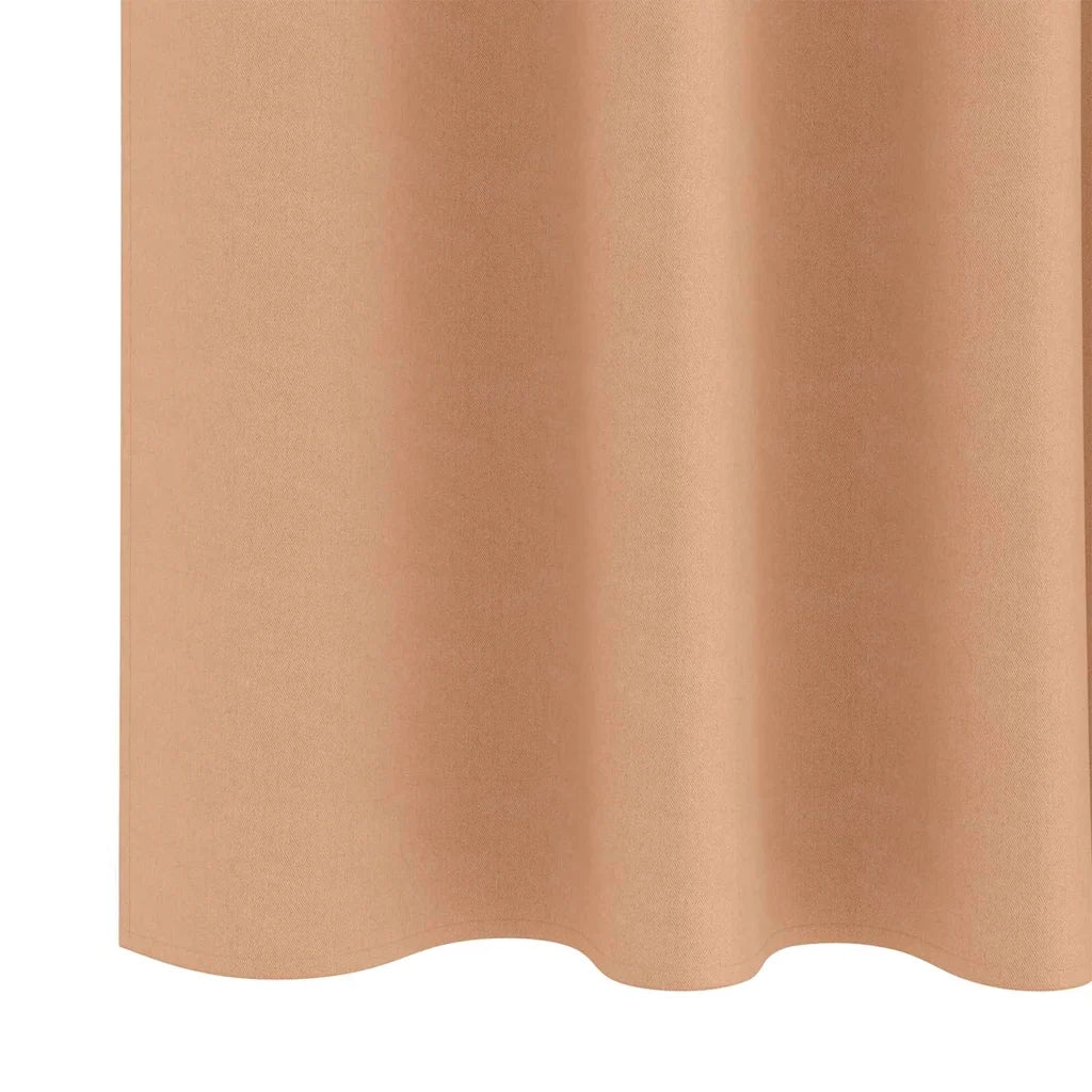vidaXL Tende con tende 2 pcs Marrone chiaro Poliestere