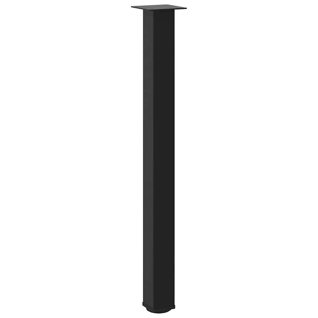 Set di 4 gambe regolabili per tavolo da bar 90 x 90 x 92 cm design moderno acciaio nero cucina 02_0056769