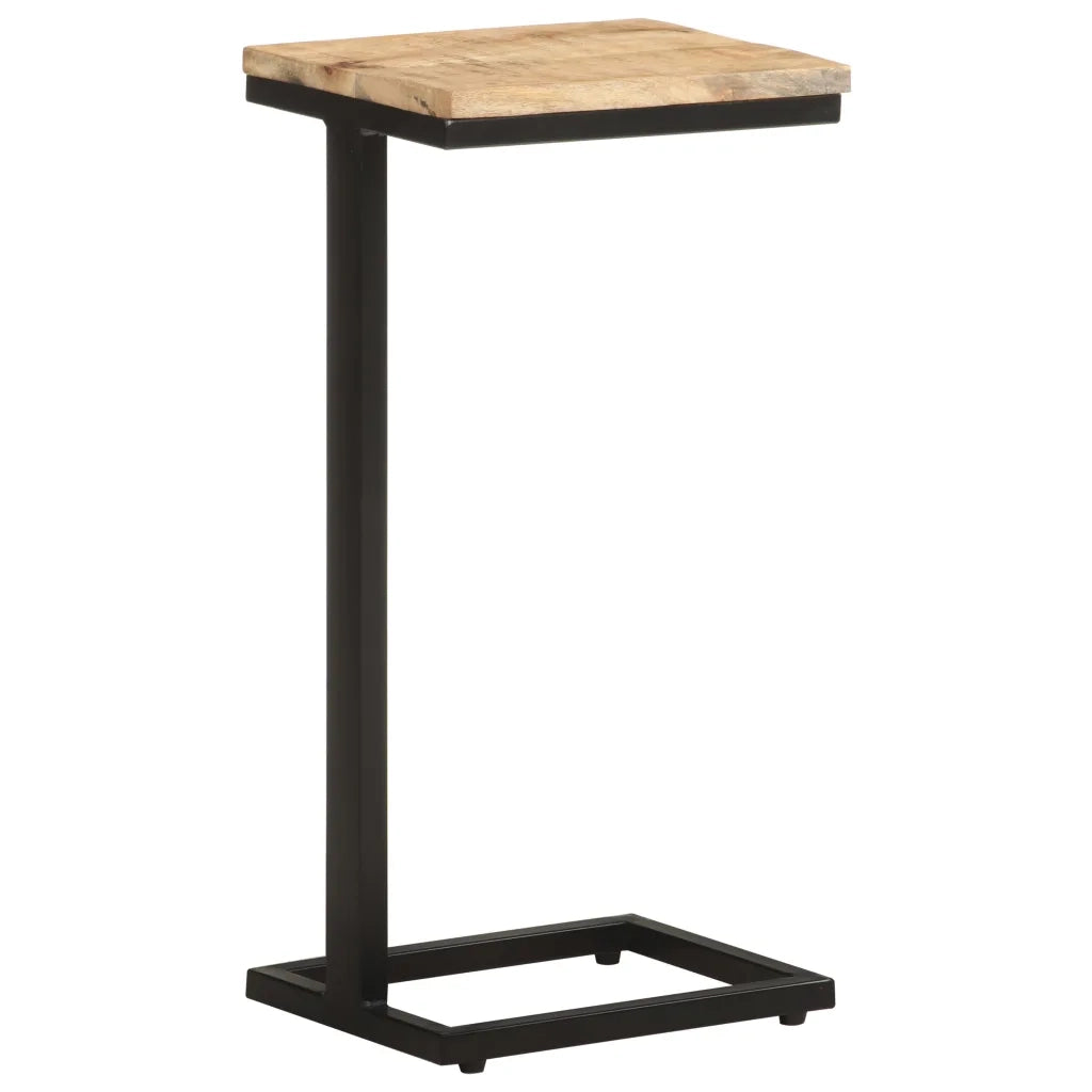 Tavolini Laterali 2 pz 31,5x24,5x64,5 cm Legno di Mango Grezzo 321970