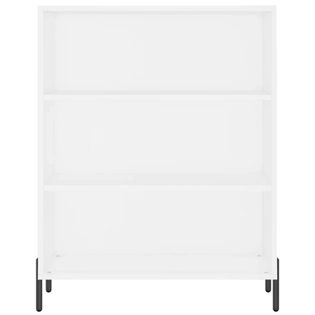 Credenza Bianca 69,5x32,5x180 cm Legno Multistrato
