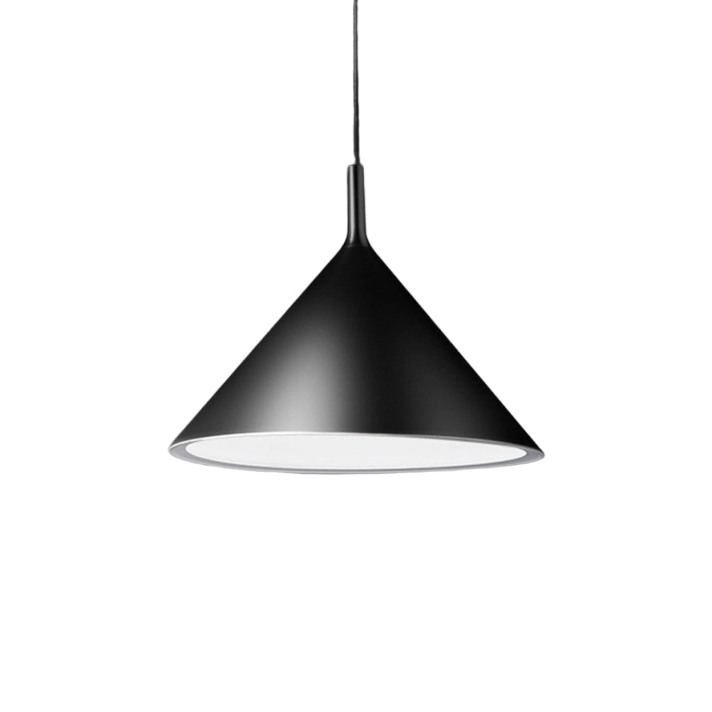 Lampada a Sospensione Barbie S/G Nero Opaco, Attacco E27, Max 60W, Struttura in Alluminio per Interni - Gea Luce