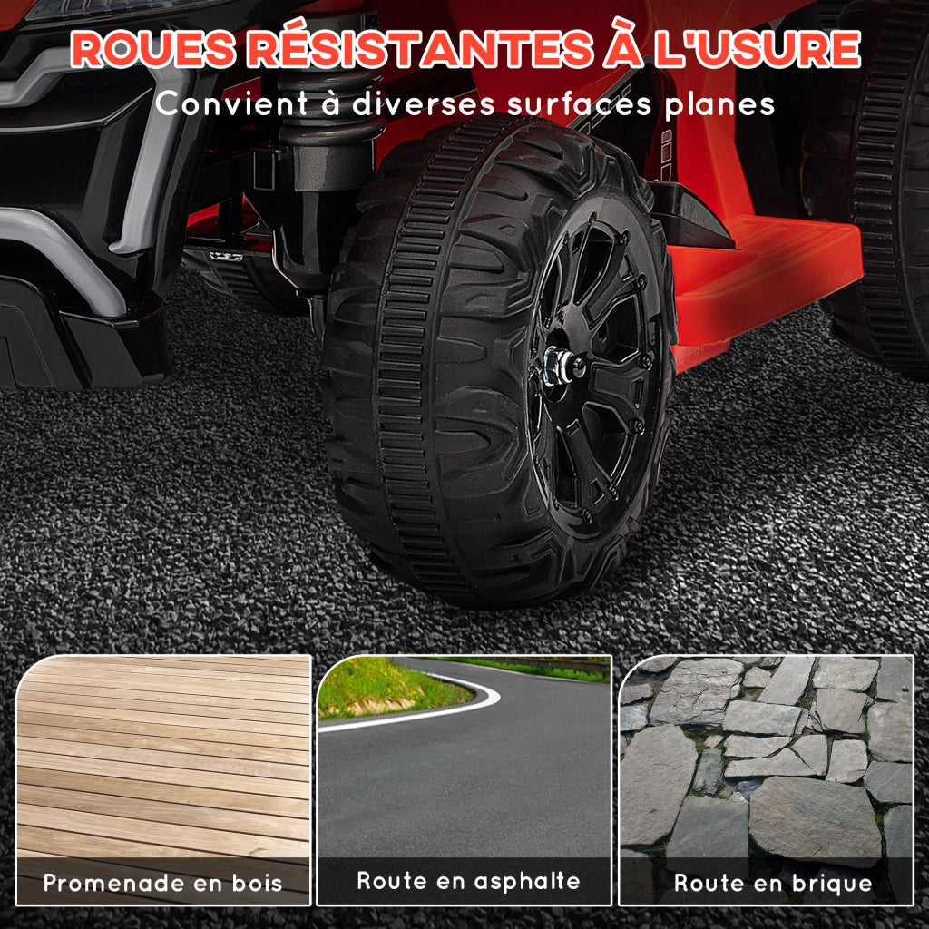 Auto Elettrica Bambini 6V ¨C zephmum ¨C Rosso 71x40.5x45 cm