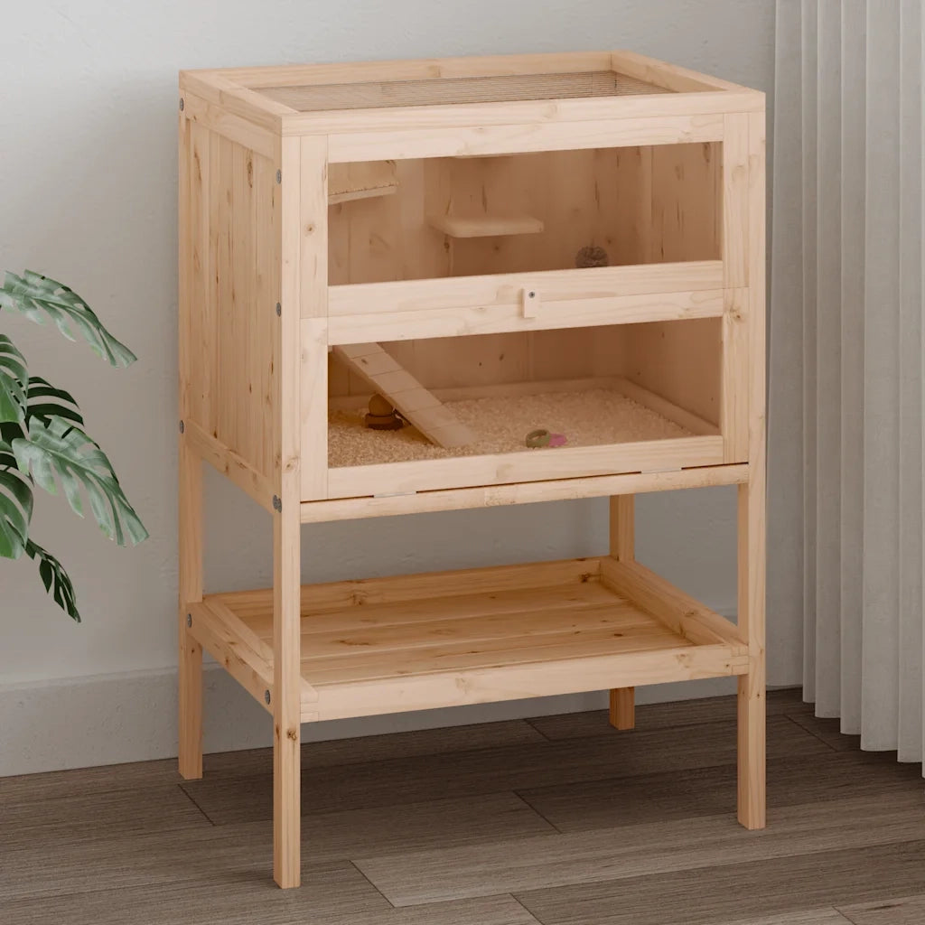 Gabbia per criceti 55x40x80 cm in legno massello di abete CFW6985908