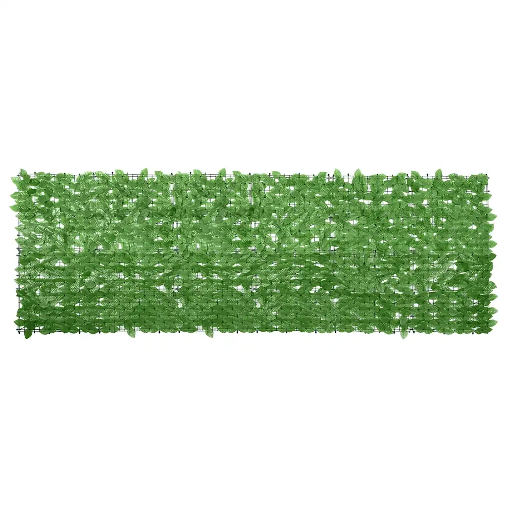 Schermo da balcone | Paravento da Balcone con Foglie Verdi 300x100 cm